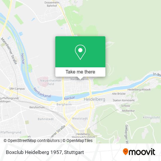 Boxclub Heidelberg 1957 map