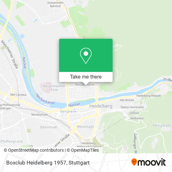 Карта Boxclub Heidelberg 1957