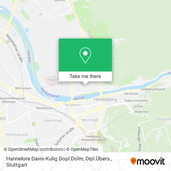 Карта Hannelore Davis-Kulig Dopl.Dolm, Dipl.Übers.