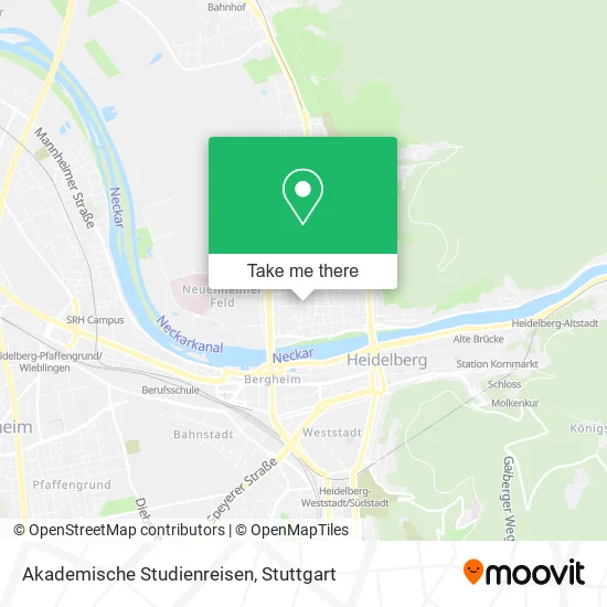 Карта Akademische Studienreisen
