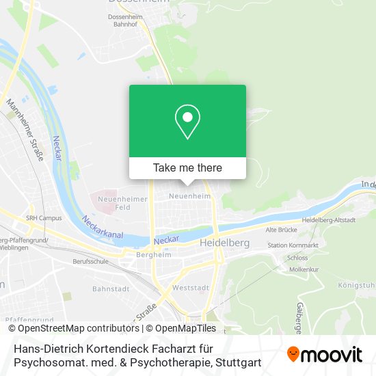 Hans-Dietrich Kortendieck Facharzt für Psychosomat. med. & Psychotherapie map