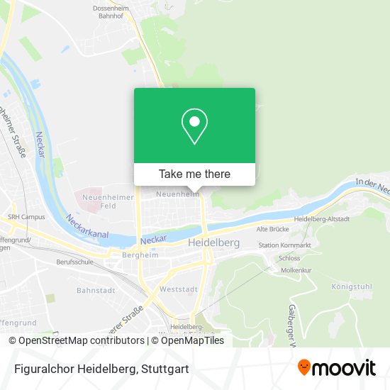 Figuralchor Heidelberg map