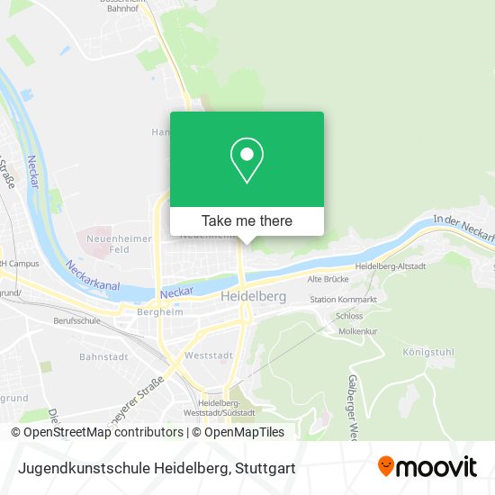 Карта Jugendkunstschule Heidelberg