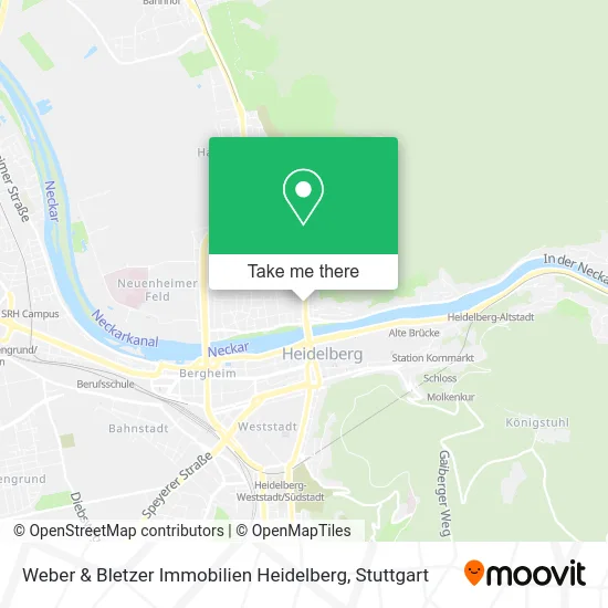 Weber & Bletzer Immobilien Heidelberg map