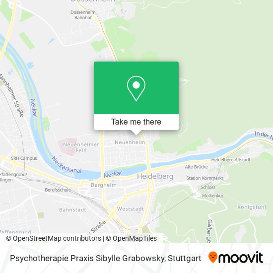 Psychotherapie Praxis Sibylle Grabowsky map