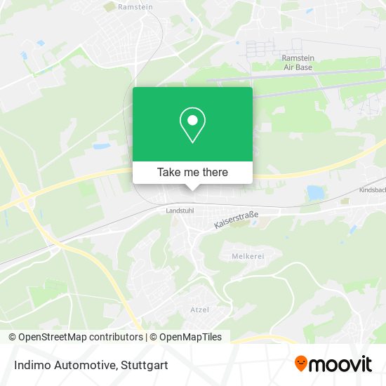 Indimo Automotive map