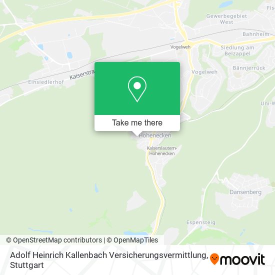 Adolf Heinrich Kallenbach Versicherungsvermittlung map