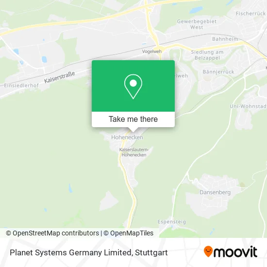 Карта Planet Systems Germany Limited