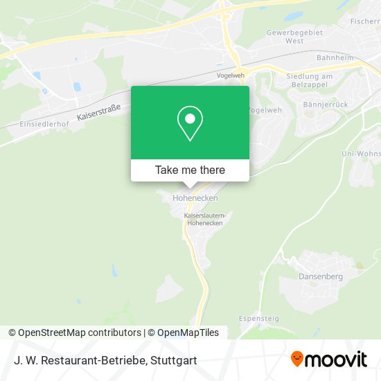 J. W. Restaurant-Betriebe map