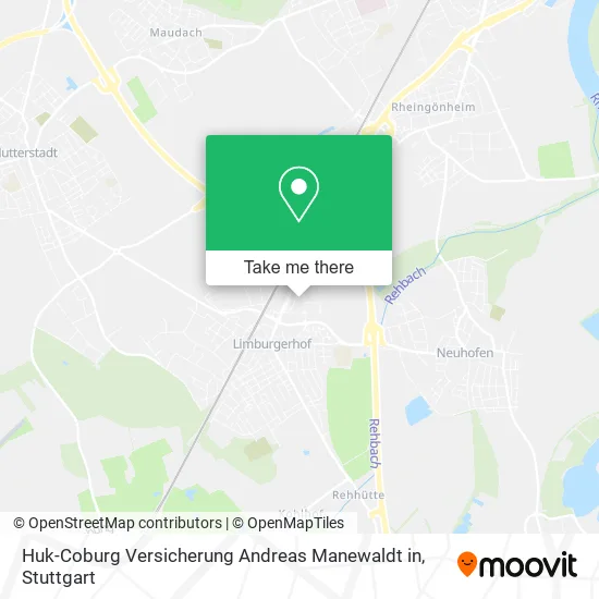 Карта Huk-Coburg Versicherung Andreas Manewaldt in