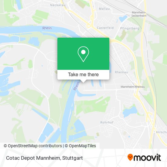 Cotac Depot Mannheim map