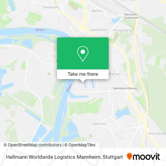 Hellmann Worldwide Logistics Mannheim map