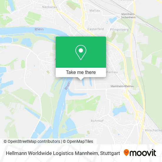 Карта Hellmann Worldwide Logistics Mannheim