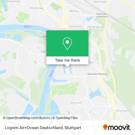 Карта Logwin Air+Ocean Deutschland