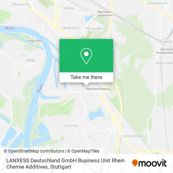 Карта LANXESS Deutschland GmbH Business Unit Rhein Chemie Additives