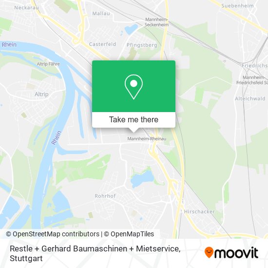 Restle + Gerhard Baumaschinen + Mietservice map