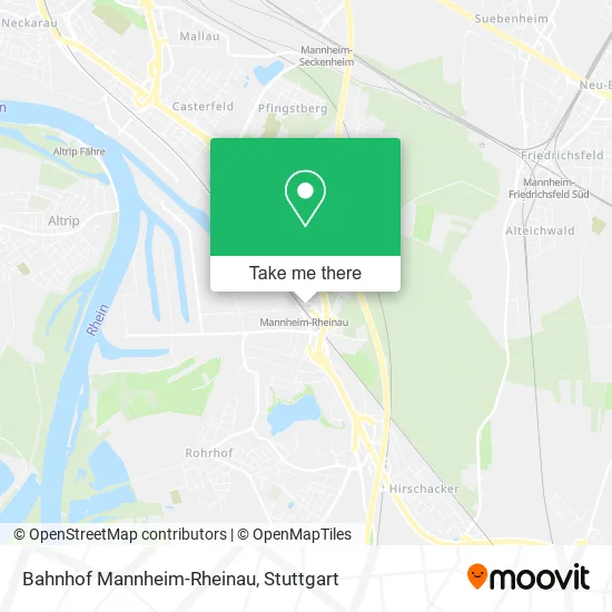 Карта Bahnhof Mannheim-Rheinau