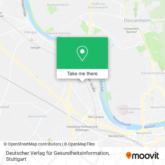 Карта Deutscher Verlag für Gesundheitsinformation
