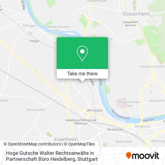 Hoge Gutsche Walter Rechtsanwälte in Partnerschaft Büro Heidelberg map
