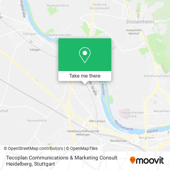 Карта Tecoplan Communications & Marketing Consult Heidelberg