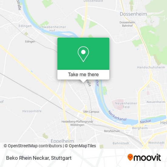 Beko Rhein Neckar map