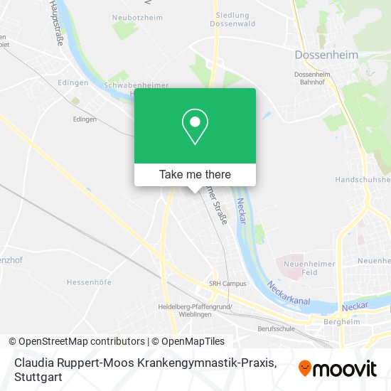 Карта Claudia Ruppert-Moos Krankengymnastik-Praxis