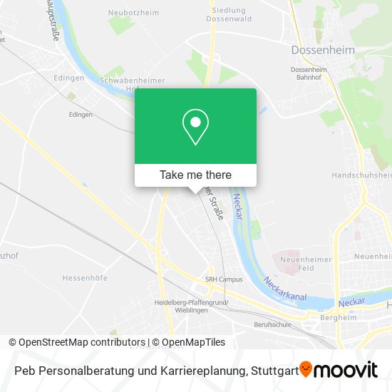 Peb Personalberatung und Karriereplanung map