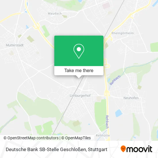 Карта Deutsche Bank SB-Stelle Geschloßen