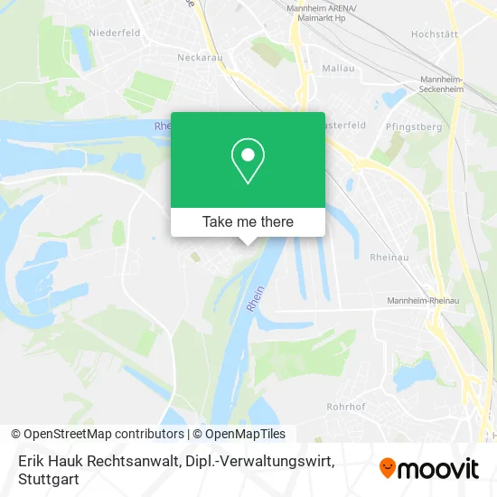 Карта Erik Hauk Rechtsanwalt, Dipl.-Verwaltungswirt