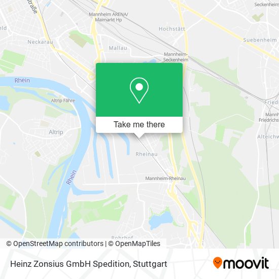 Heinz Zonsius GmbH Spedition map