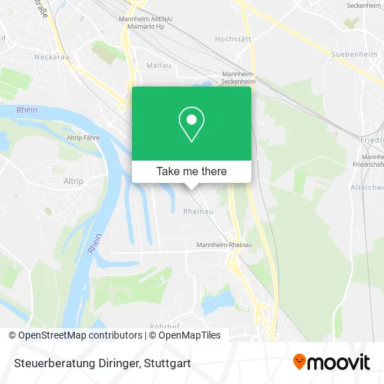 Карта Steuerberatung Diringer