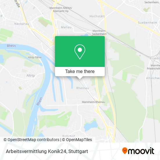 Arbeitsvermittlung Konik24 map