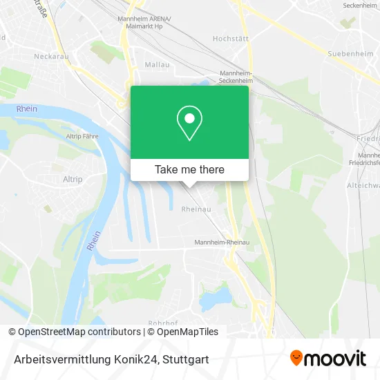 Карта Arbeitsvermittlung Konik24