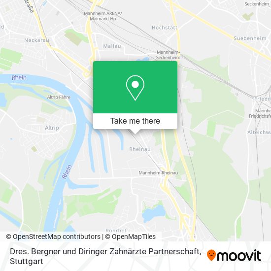 Dres. Bergner und Diringer Zahnärzte Partnerschaft map