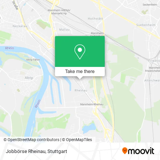 Карта Jobbörse Rheinau