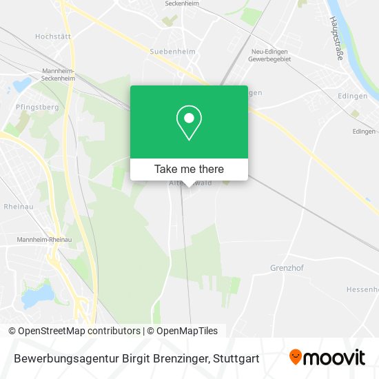 Bewerbungsagentur Birgit Brenzinger map