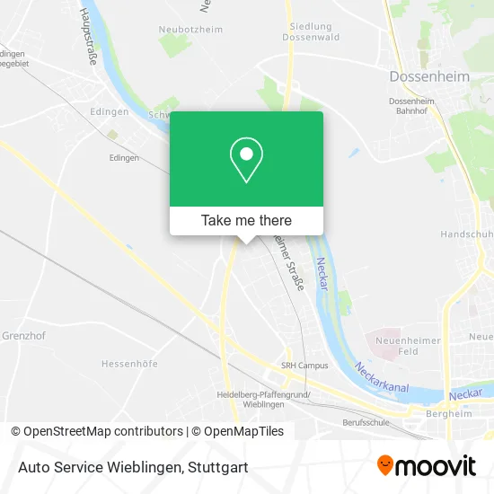 Карта Auto Service Wieblingen