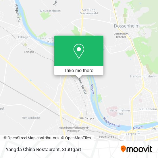 Карта Yangda China Restaurant