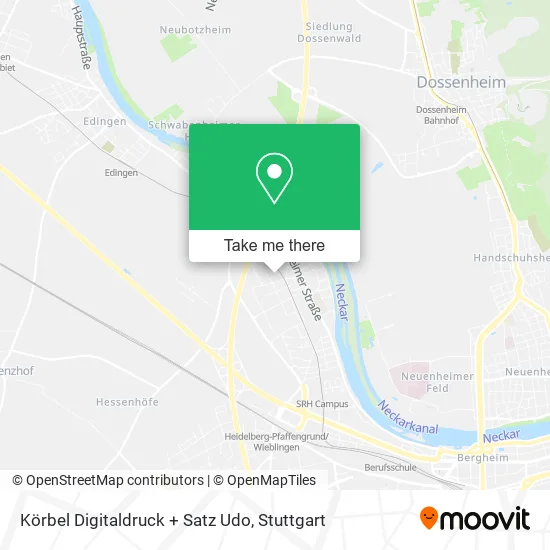 Карта Körbel Digitaldruck + Satz Udo