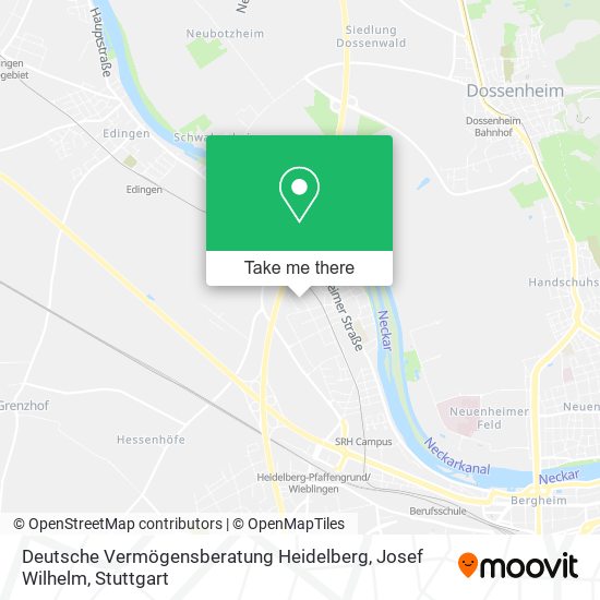Deutsche Vermögensberatung Heidelberg, Josef Wilhelm map