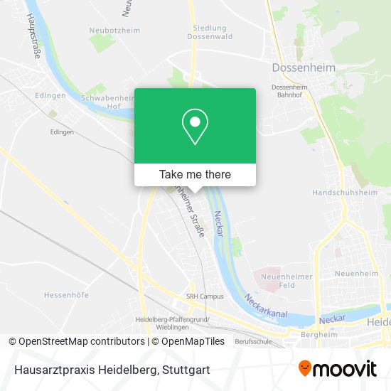 Карта Hausarztpraxis Heidelberg