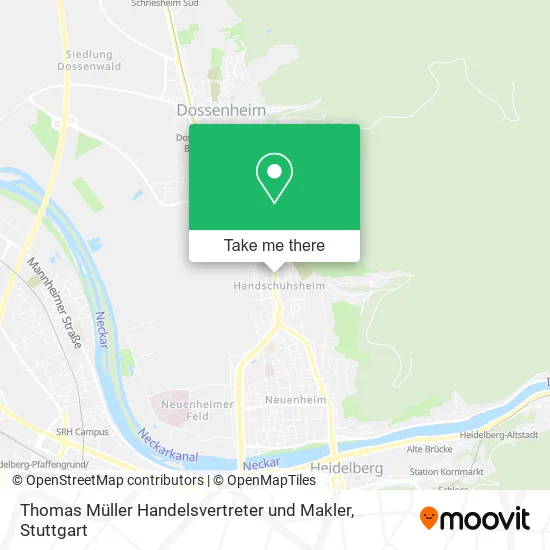 Карта Thomas Müller Handelsvertreter und Makler