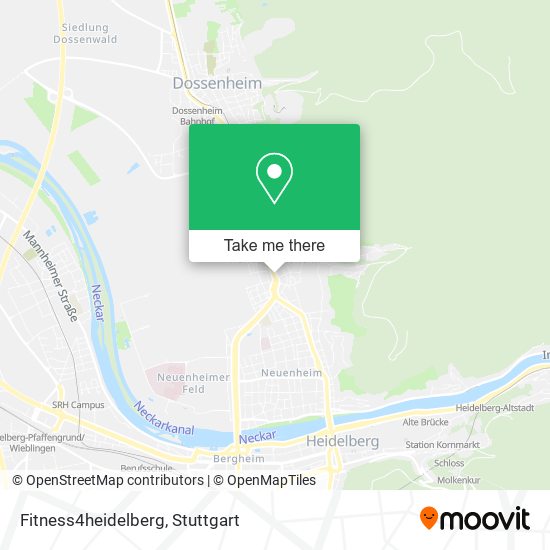 Fitness4heidelberg map