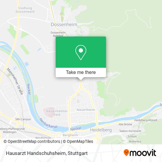 Карта Hausarzt Handschuhsheim