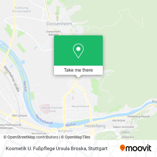 Карта Kosmetik U. Fußpflege Ursula Broska