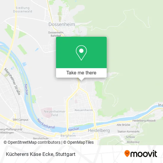 Карта Kücherers Käse Ecke