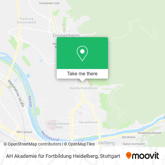 Карта AH Akademie für Fortbildung Heidelberg