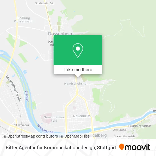Карта Bitter Agentur für Kommunikationsdesign