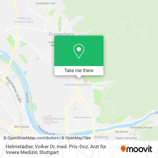Карта Helmstädter, Volker Dr. med. Priv.-Doz. Arzt für Innere Medizin