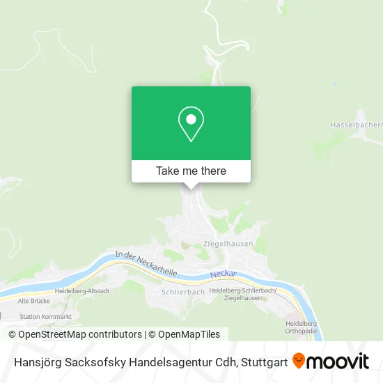 Карта Hansjörg Sacksofsky Handelsagentur Cdh